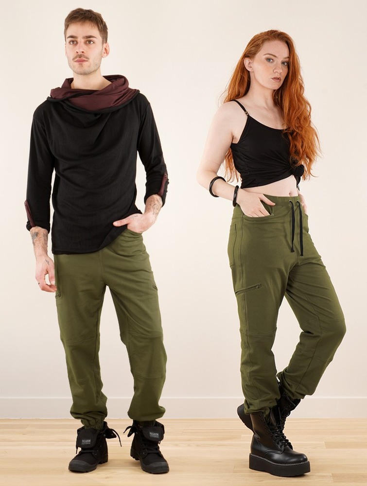 Toonzshop Narayan Gender Neutral Joggers Joggingbyxor Dam Gröna | LJAZY-3401