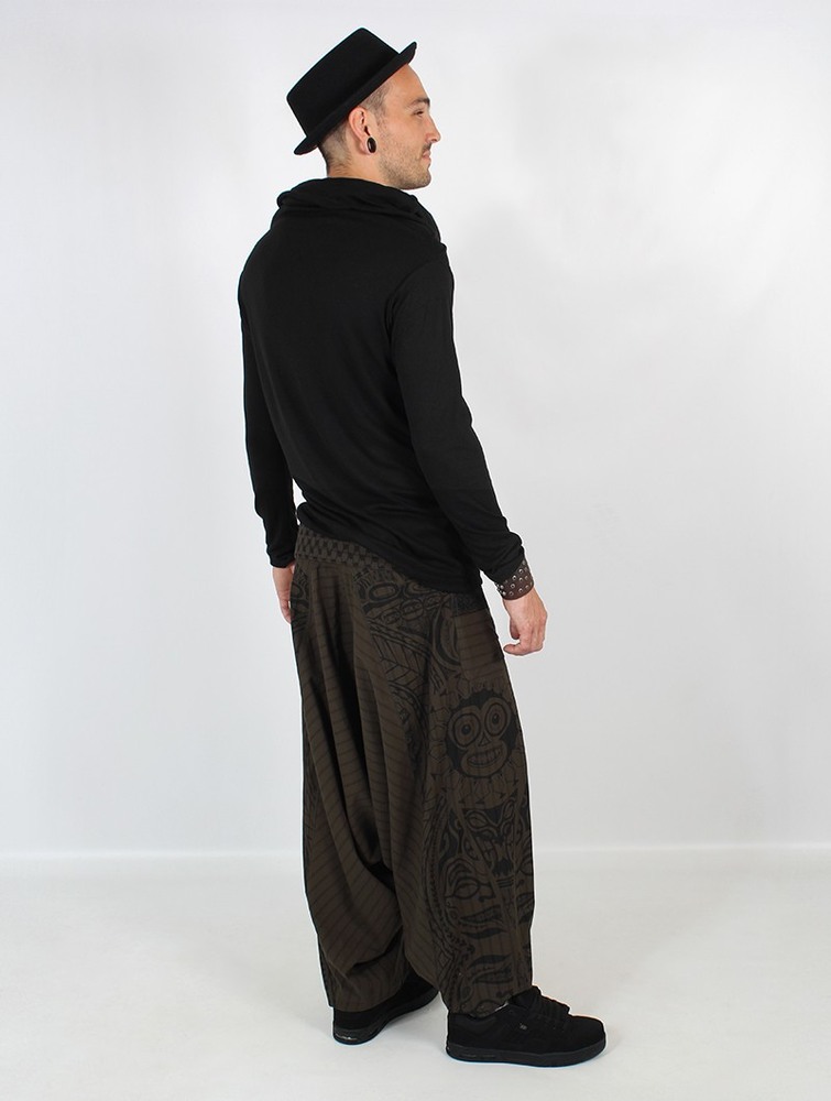 Toonzshop Necka Gender Neutral Harem Pants Byxor Herr Gröna | SAODV-9543