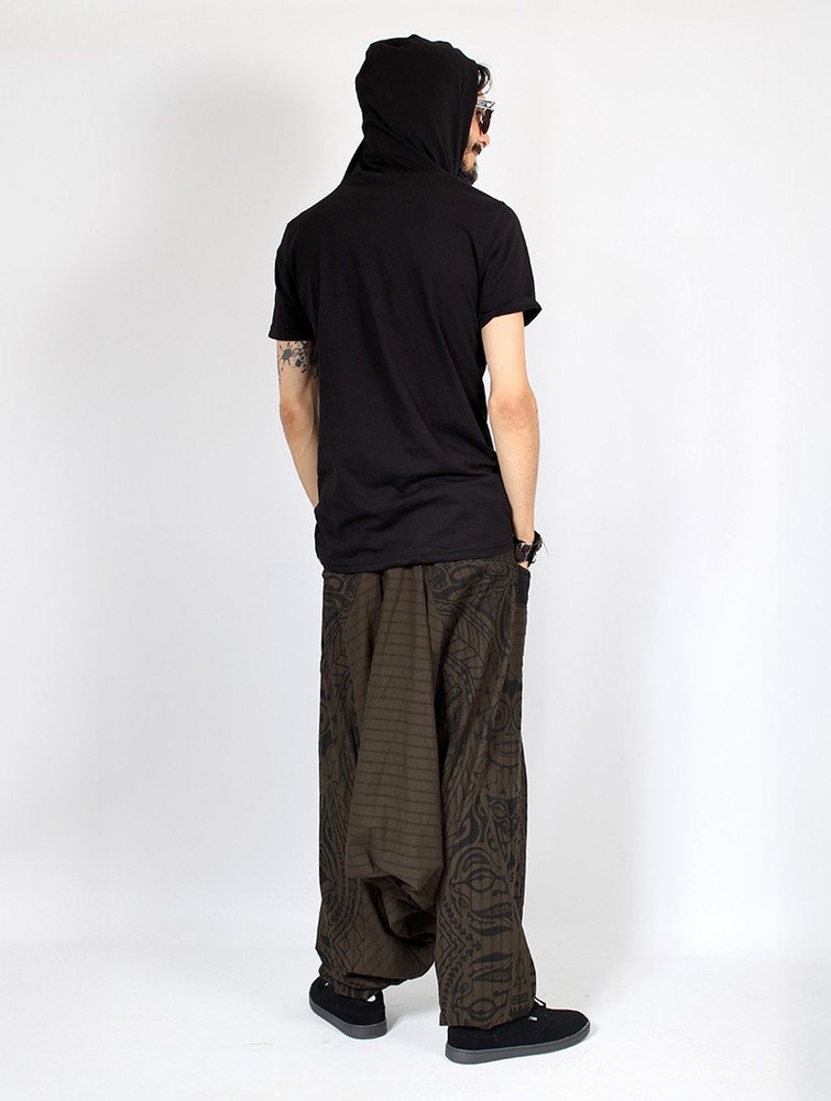 Toonzshop Necka Gender Neutral Harem Pants Byxor Herr Gröna | SAODV-9543