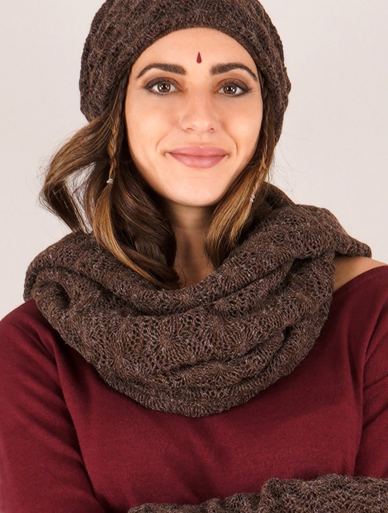 Toonzshop Oöna Crochet Snood Scarf Halsduk Dam Bruna | JWGCB-6802