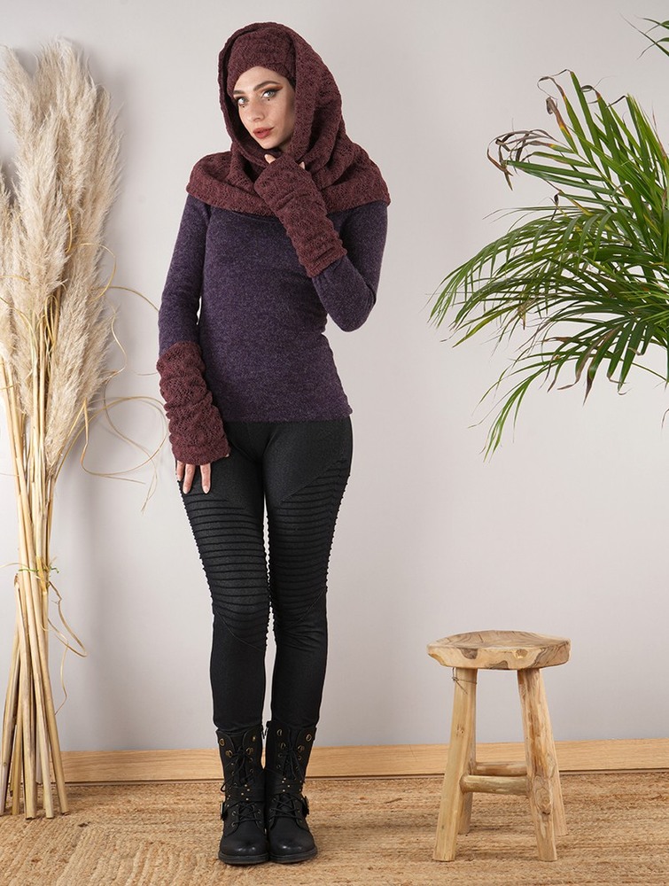 Toonzshop Oöna Crochet Snood Scarf Halsduk Dam Wine | OBHNI-7692