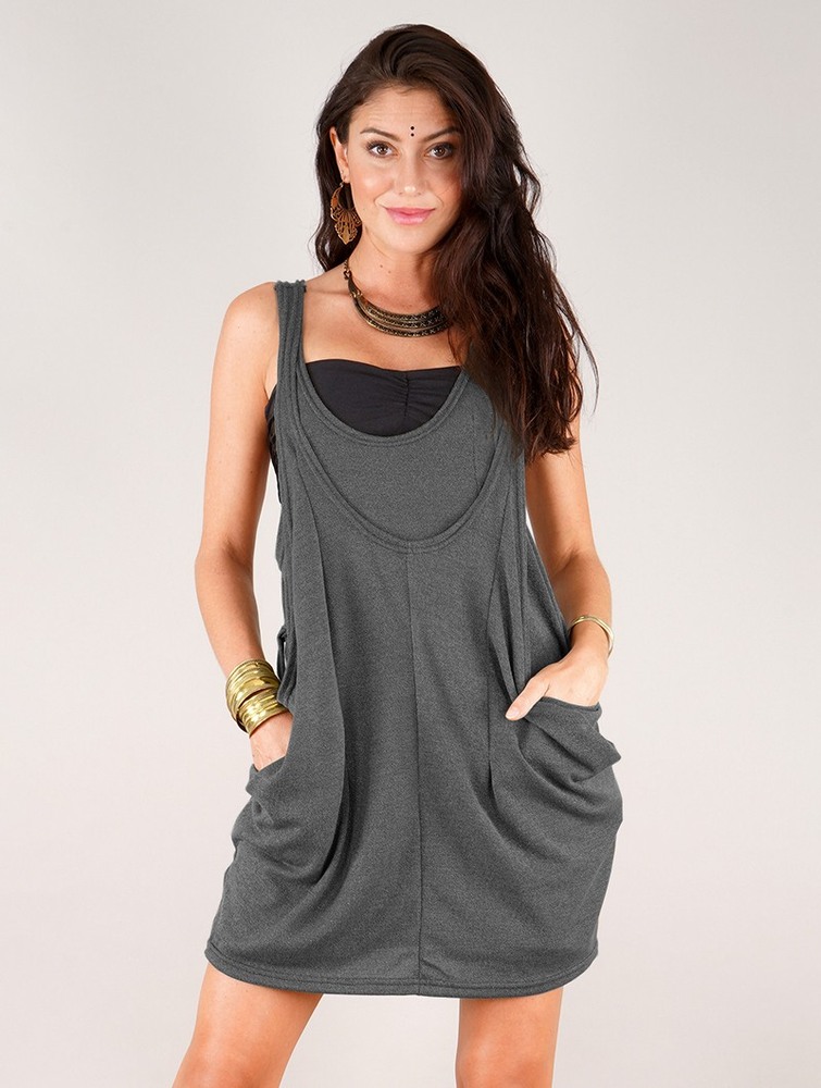 Toonzshop Palani Sleeveless Tunic Blast Dam Mörkgrå | GLTWF-0532