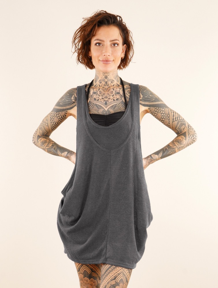 Toonzshop Palani Sleeveless Tunic Blast Dam Mörkgrå | GLTWF-0532