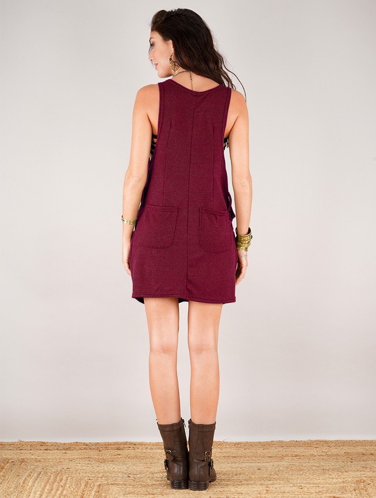 Toonzshop Palani Sleeveless Tunic Blast Dam Wine | JNAVK-8745