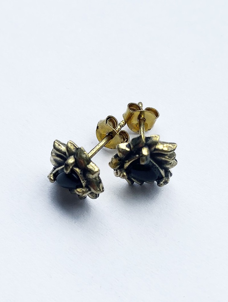 Toonzshop Saguna Onyx Stud Earrings Jewels Dam | ERLBQ-8426