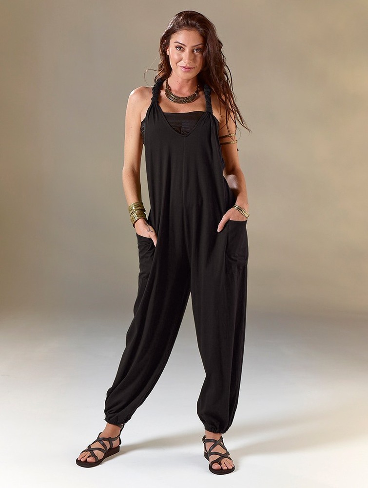 Toonzshop Sampatti Harem Pant Overalls Byxor Dam Svarta | MGCSX-4695