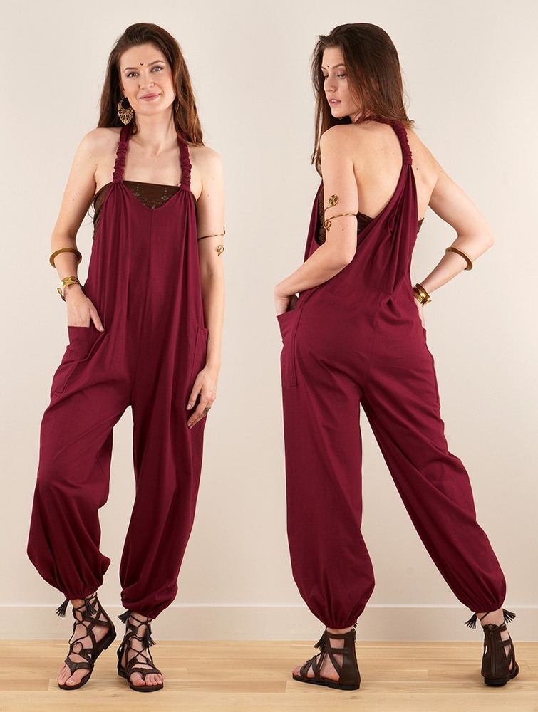 Toonzshop Sampatti Harem Pant Overalls Byxor Dam Wine | ESKNW-4523