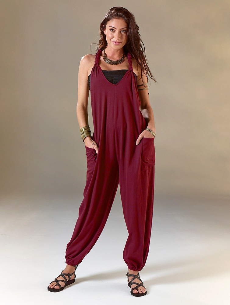 Toonzshop Sampatti Harem Pant Overalls Byxor Dam Wine | ESKNW-4523