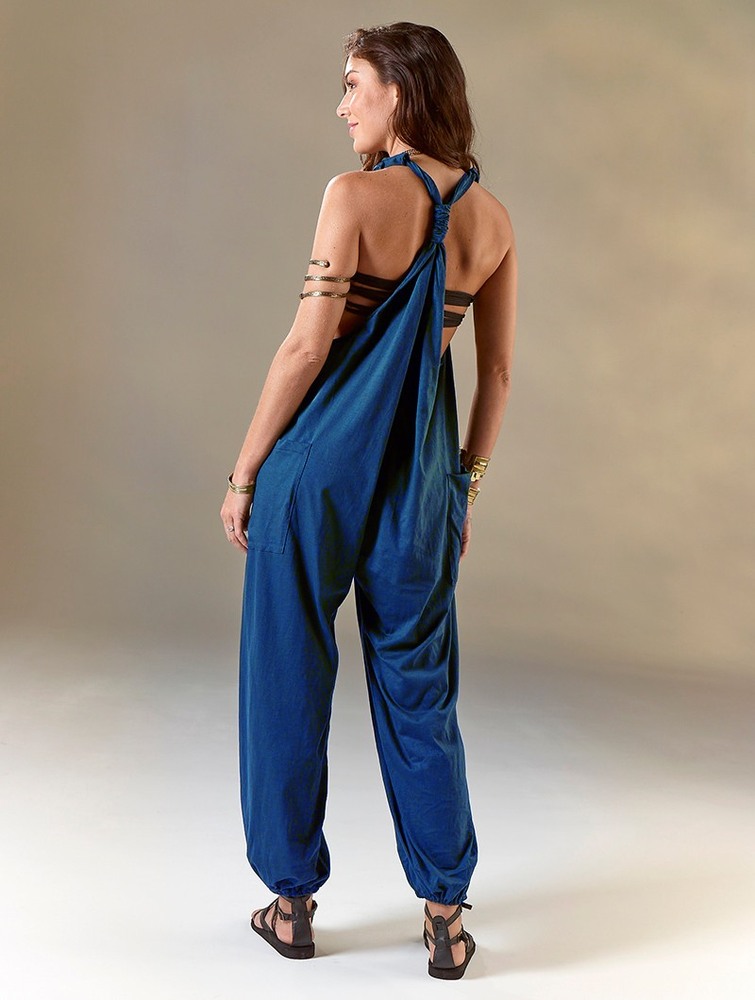 Toonzshop Sampatti Harem Pant Overalls Byxor Dam Blå | WKIDU-8413