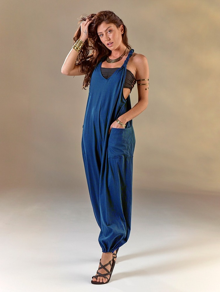 Toonzshop Sampatti Harem Pant Overalls Byxor Dam Blå | WKIDU-8413