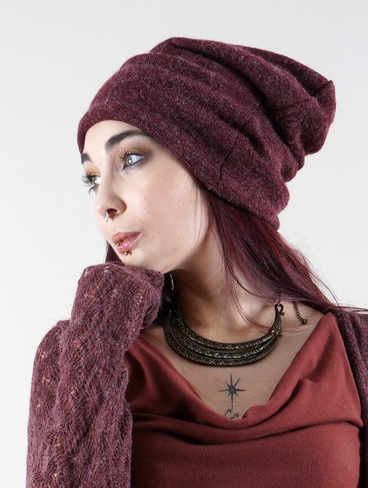 Toonzshop Sükk Dreadlocks Big Beanie Mössa Dam Wine | ZKUFV-0342