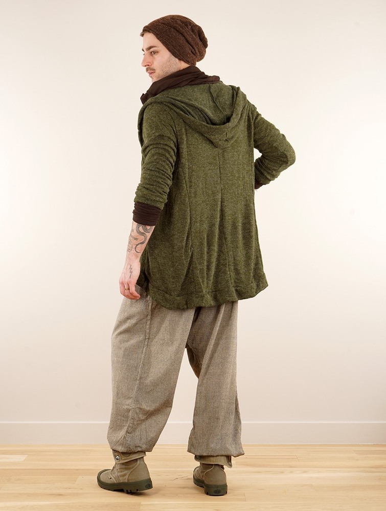 Toonzshop Thin Shandili Cardigan Kofta Dam Vert kaki | QPUNE-1076