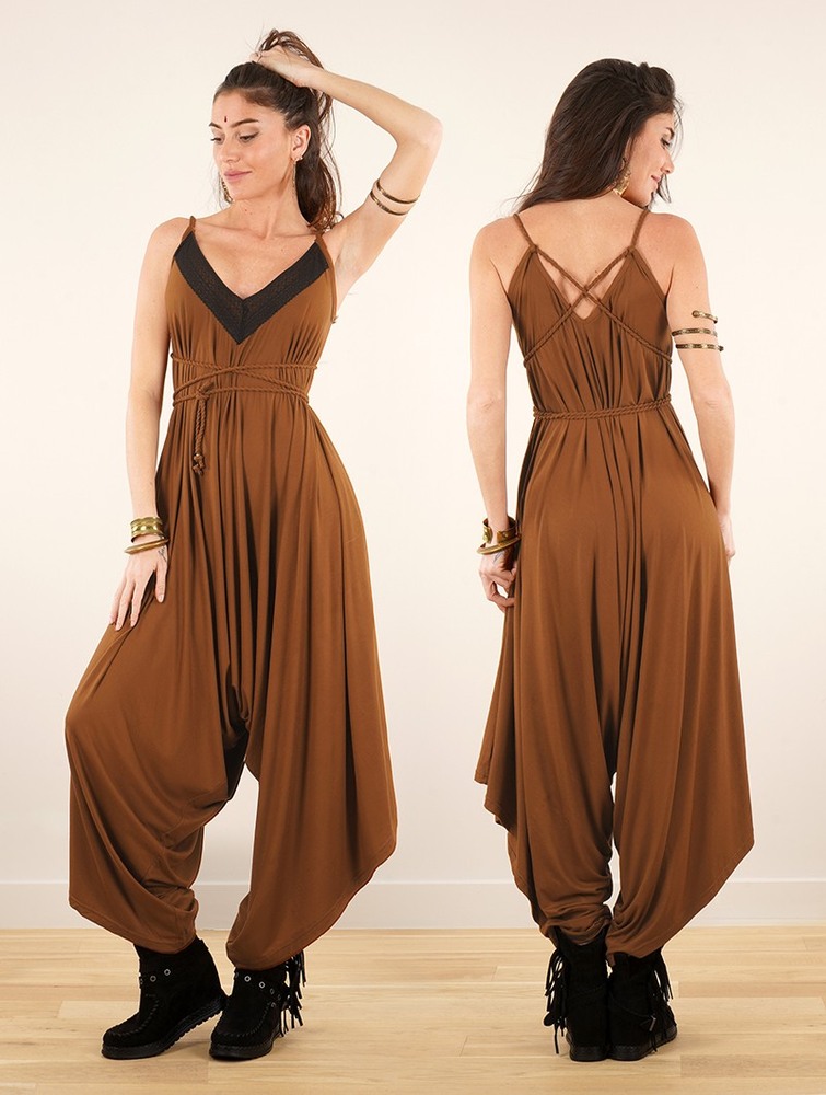 Toonzshop Topäaz Loose And Reversible Strappy Jumpsuit Jumpsuit Dam Caramel | NVWFI-5123