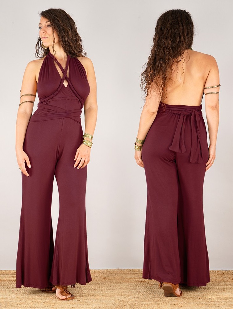 Toonzshop Wakiza Infinity Jumpsuit Jumpsuit Dam Wine | AILRN-6935