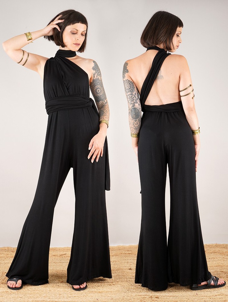 Toonzshop Wakiza Infinity Jumpsuit Jumpsuit Dam Svarta | NJDTE-9285