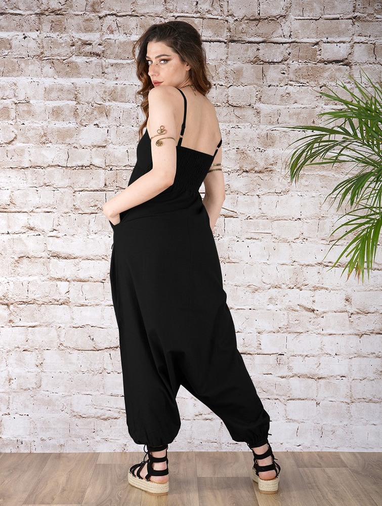 Toonzshop Yahnaa Harem Pant Overalls Byxor Dam Svarta | GHSBR-3412