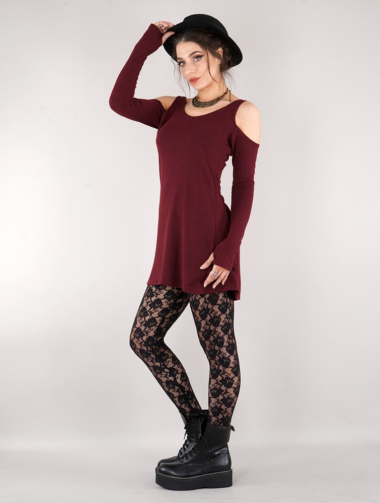 Toonzshop Yaö-kö Lace Long Leggings Leggings Dam Svarta | PIMGR-4790