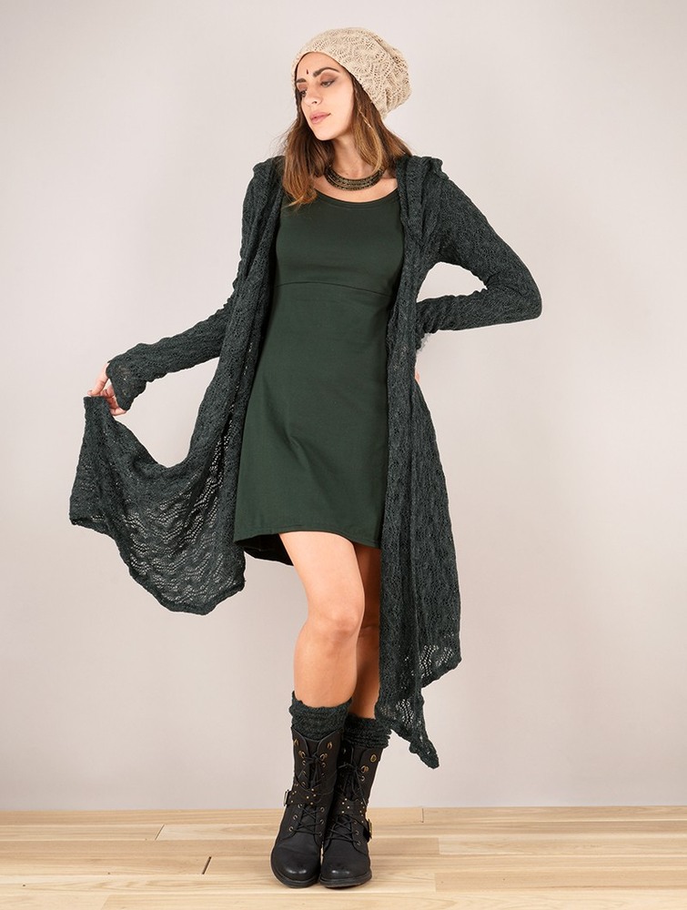 Toonzshop Ysïaa Long Sleeve Dress Klänning Dam Gröna | SGMWP-0834