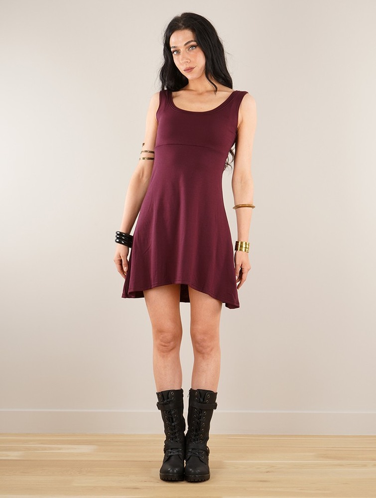 Toonzshop Ysïaak Sleeveless Dress Klänning Dam Wine | XAJTL-6450