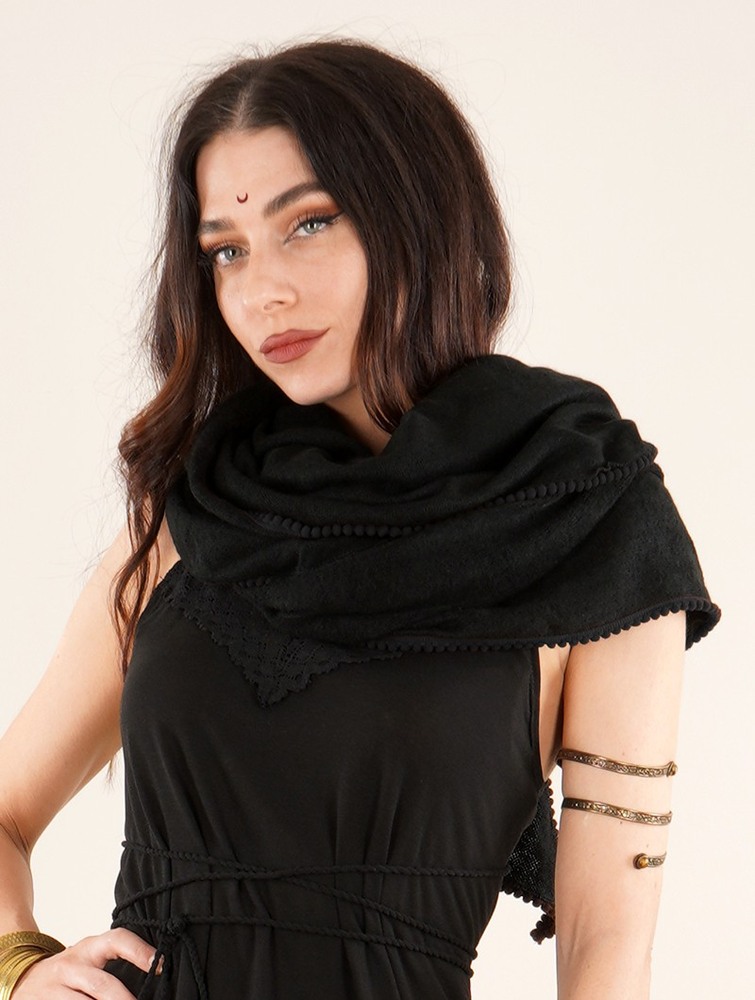 Toonzshop Zahïoo Shawl-scarf Halsduk Dam Svarta Svarta | AZRTB-5289